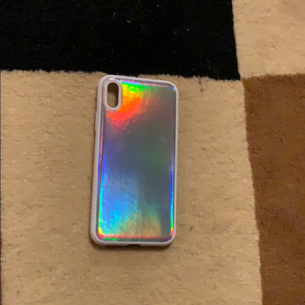 Reflective rainbow iPhone X/XR case